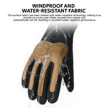 Load image into Gallery viewer, 1Pair Winter Riding Thermal Gloves Windproof Waterproof Touchscreen Stitched Gloves for Outdoor Sports Motorcycles
