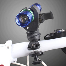 Load image into Gallery viewer, 1PC Bicycle Flashlight Clip 90°/360° Rotating Quick-Release Adjustable Light Mount Tool-Free Installation Cycling Accessories

