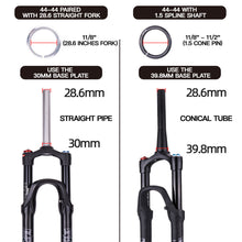 Load image into Gallery viewer, Mountain Bike Headset Sealed Dual Bearing Headset for Tapered and Straight Forks Bicycle Replacement Parts

