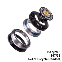 Load image into Gallery viewer, Mountain Bike Headset Sealed Dual Bearing Headset for Tapered and Straight Forks Bicycle Replacement Parts
