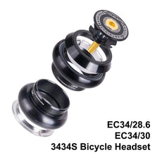 Load image into Gallery viewer, Mountain Bike Headset Sealed Dual Bearing Headset for Tapered and Straight Forks Bicycle Replacement Parts
