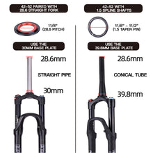 Load image into Gallery viewer, Mountain Bike Headset Sealed Dual Bearing Headset for Tapered and Straight Forks Bicycle Replacement Parts
