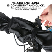 Load image into Gallery viewer, Mountain Bike Handlebar Cover PU Material Waterproof Dustproof Wear-Resistant Cover Self-Adhesive Fabric Fixed Bicycle Accessories
