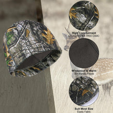 Load image into Gallery viewer, Autumn Winter Thickened Fleece Cold Hat Dry Leaf Grass Pattern Windproof Coldproof Concealment Hat For Outdoor Cycling Hiking Trekking
