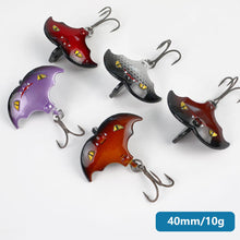 Load image into Gallery viewer, 1PC 4CM/10G Bat Shape Imitation Lure Fish Bait VIB Jigging Metal Spoon Sinking Bait With Treble Hook For Mandarin Fish Bass
