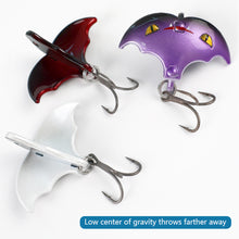 Load image into Gallery viewer, 1PC 4CM/10G Bat Shape Imitation Lure Fish Bait VIB Jigging Metal Spoon Sinking Bait With Treble Hook For Mandarin Fish Bass

