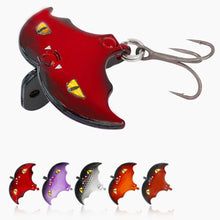 Load image into Gallery viewer, 1PC 4CM/10G Bat Shape Imitation Lure Fish Bait VIB Jigging Metal Spoon Sinking Bait With Treble Hook For Mandarin Fish Bass

