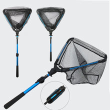 Load image into Gallery viewer, Foldable Lure Landing Net Length Adjustable Quick Release Triangle Aluminum Alloy Fish Scoop Net Fishing Supplies
