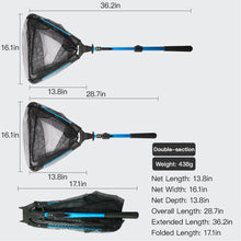 Load image into Gallery viewer, Foldable Lure Landing Net Length Adjustable Quick Release Triangle Aluminum Alloy Fish Scoop Net Fishing Supplies
