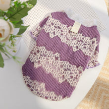 Load image into Gallery viewer, Autumn and Winter Dog Lace Sweater Hoodie Dog Cat Pet Love Warm Clothes Designer Dog Clothes for Small Medium Dogs
