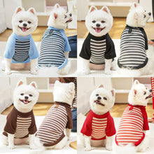 Load image into Gallery viewer, 4-42.5kg Striped Pet Clothes arge Dog Winter Clothes Velvet Big Dog Coat Puppy Clothing Pet Vest For Small Medium Large Dogs
