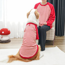 Load image into Gallery viewer, 4-42.5kg Striped Pet Clothes arge Dog Winter Clothes Velvet Big Dog Coat Puppy Clothing Pet Vest For Small Medium Large Dogs

