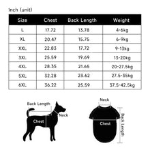 Load image into Gallery viewer, 4-42.5kg Striped Pet Clothes arge Dog Winter Clothes Velvet Big Dog Coat Puppy Clothing Pet Vest For Small Medium Large Dogs

