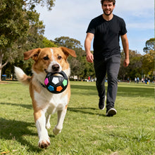 Load image into Gallery viewer, Pet Football Toy Tough Interactive Squeaky Ball Toy for Dogs Durable Chew Toy for Aggressive Chewers Pet Training &amp; Fetch Play
