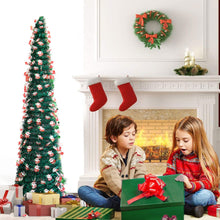 Load image into Gallery viewer, Retractable Christmas Tree Green Leaves 1.5m Folding Christmas Tree Spiral Tree Christmas Decoration Ornament
