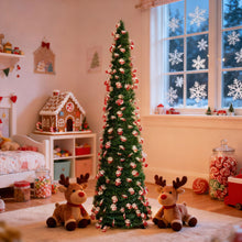 Load image into Gallery viewer, Retractable Christmas Tree Green Leaves 1.5m Folding Christmas Tree Spiral Tree Christmas Decoration Ornament
