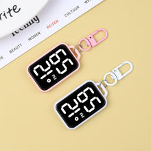 Load image into Gallery viewer, Square LED Keychain Pendant Mini Watch Cartoon Digital Wall Watch Electronic Watch Student Kid Present

