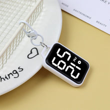 Load image into Gallery viewer, Square LED Keychain Pendant Mini Watch Cartoon Digital Wall Watch Electronic Watch Student Kid Present
