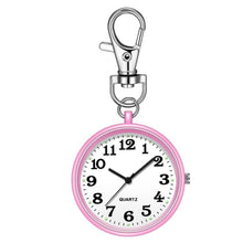 Load image into Gallery viewer, Nurse Student Tiny Quartz Pocket Watch With Keyring Large Dial Digital Pocket Watch Pendant Kid Gift
