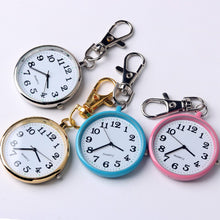 Load image into Gallery viewer, Nurse Student Tiny Quartz Pocket Watch With Keyring Large Dial Digital Pocket Watch Pendant Kid Gift
