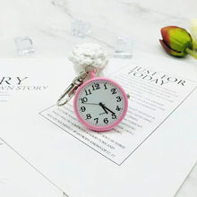 Load image into Gallery viewer, Nurse Student Tiny Quartz Pocket Watch With Keyring Large Dial Digital Pocket Watch Pendant Kid Gift
