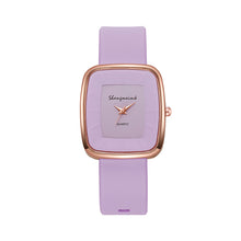 Load image into Gallery viewer, Fashion Square Women’s Quartz Watch Elegant Silicone Band Wristwatch Reloj Mujer Gift

