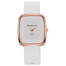 Load image into Gallery viewer, Fashion Square Women’s Quartz Watch Elegant Silicone Band Wristwatch Reloj Mujer Gift
