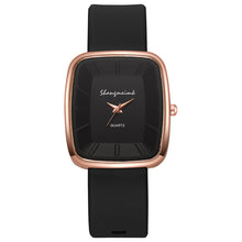 Load image into Gallery viewer, Fashion Square Women’s Quartz Watch Elegant Silicone Band Wristwatch Reloj Mujer Gift
