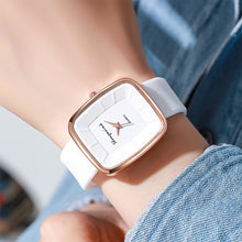 Load image into Gallery viewer, Fashion Square Women’s Quartz Watch Elegant Silicone Band Wristwatch Reloj Mujer Gift
