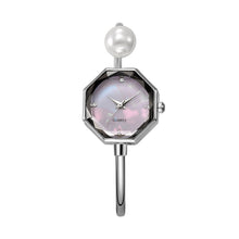 Load image into Gallery viewer, Fashionable Pearl Women's Bracelet Quartz Watch Diamond Cut Surface Exquisite Bracelet Light Luxury High-End Watch Accessories
