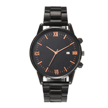Load image into Gallery viewer, 4Pcs Men's Watch Set Business Quartz Watch With Calendar Wrist Watch Necklace Bracelet Ring Accessories Set Men's Gift
