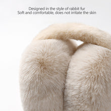 Load image into Gallery viewer, Winter Warm Earmuffs Cute Plush Warm Earflap Protect Ears Outdoor Cold Protection Adjustable Foldable Ear Cups
