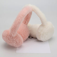 Load image into Gallery viewer, Winter Warm Earmuffs Cute Plush Warm Earflap Protect Ears Outdoor Cold Protection Adjustable Foldable Ear Cups
