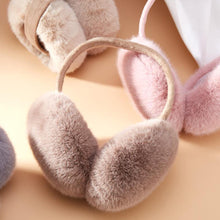 Load image into Gallery viewer, Winter Warm Earmuffs Cute Plush Warm Earflap Protect Ears Outdoor Cold Protection Adjustable Foldable Ear Cups
