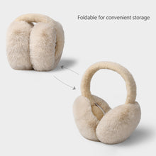 Load image into Gallery viewer, Winter Warm Earmuffs Cute Plush Warm Earflap Protect Ears Outdoor Cold Protection Adjustable Foldable Ear Cups
