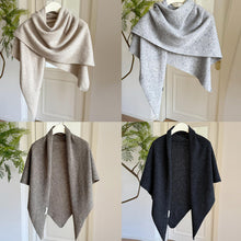 Load image into Gallery viewer, Winter Wool Scarf Shawl Neckerchief Thickened Triangular Scarf Casual Wear Elegant Oversized Women Big Shawl
