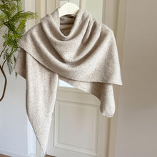 Load image into Gallery viewer, Winter Wool Scarf Shawl Neckerchief Thickened Triangular Scarf Casual Wear Elegant Oversized Women Big Shawl
