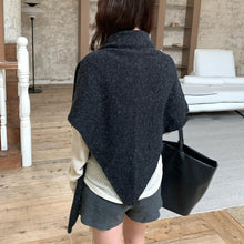 Load image into Gallery viewer, Winter Wool Scarf Shawl Neckerchief Thickened Triangular Scarf Casual Wear Elegant Oversized Women Big Shawl

