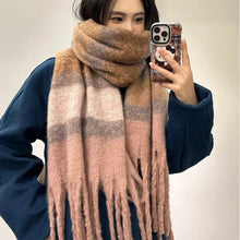 Load image into Gallery viewer, Winter Korean Style Women's Scarf High-End Thickened Warm Scarf Neck Warmer Thick Neckerchief Accessories
