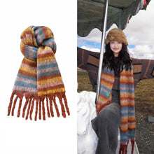 Load image into Gallery viewer, Winter Women Korean Style Scarf Thick Warm Scarf Shawl Neckerchief Fashionable Neck Warmer Cold Weather Accessories
