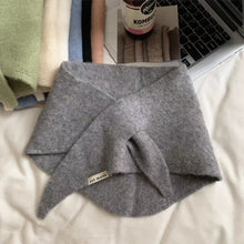 Load image into Gallery viewer, Autumn Winter Triangular Scarf Knitted Scarf Shawl Warm Neckerchief Neck Warmer Apparel Accessories
