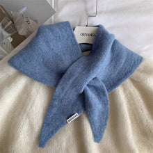 Load image into Gallery viewer, Autumn Winter Triangular Scarf Knitted Scarf Shawl Warm Neckerchief Neck Warmer Apparel Accessories
