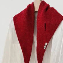 Load image into Gallery viewer, Autumn Winter Triangular Scarf Knitted Scarf Shawl Warm Neckerchief Neck Warmer Apparel Accessories

