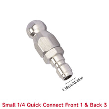 Load image into Gallery viewer, Professional Pressure Washer Drain Cleaning Nozzle High Pressure Water Jet Pipe Unclogging Tool Steel Sewer &amp; Pipe Maintenance Accessory Anti-Clogging
