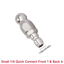 Load image into Gallery viewer, Professional Pressure Washer Drain Cleaning Nozzle High Pressure Water Jet Pipe Unclogging Tool Steel Sewer &amp; Pipe Maintenance Accessory Anti-Clogging
