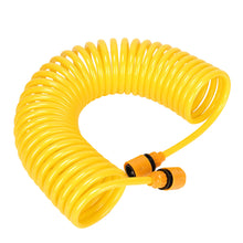 Load image into Gallery viewer, 5m/16.4ft Retractable Garden &amp; Car Wash Water Hose High Pressure Anti-Burst Wear Freeze Resistant Flexible Retractable Spring Hose for Home Wash Car Use
