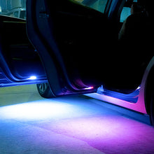Load image into Gallery viewer, Universal Car Door Decoration Welcome Light Car LED Door Light USB Charging Wireless RGB Safety Anti-collision Signal Lamp
