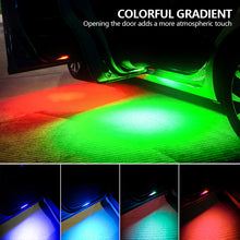 Load image into Gallery viewer, Universal Car Door Decoration Welcome Light Car LED Door Light USB Charging Wireless RGB Safety Anti-collision Signal Lamp
