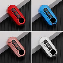 Load image into Gallery viewer, Car Flip Key Case Cover TPU Auto Shell Fob 3 Buttons for Fiat Ducato 500 500L Panda Grande Punto Lancia Musa Accessories
