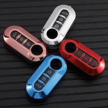 Load image into Gallery viewer, Car Flip Key Case Cover TPU Auto Shell Fob 3 Buttons for Fiat Ducato 500 500L Panda Grande Punto Lancia Musa Accessories
